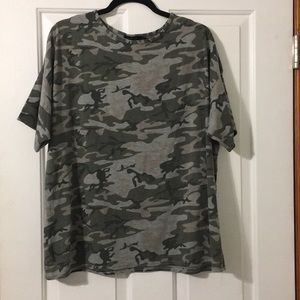 Camo T Shirt NWOT
